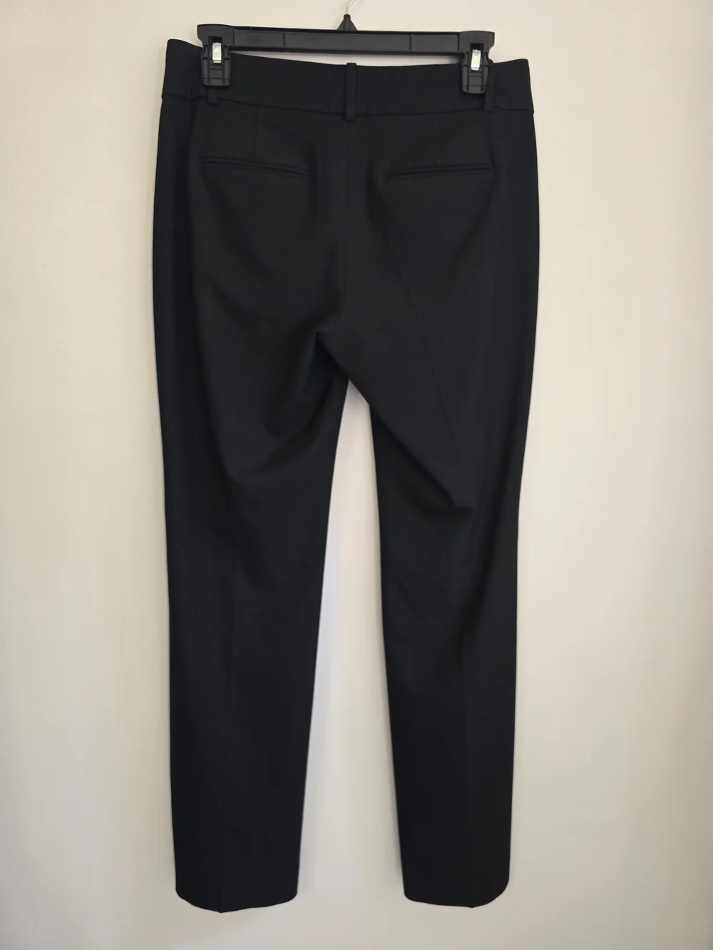 Ann Taylor Black Straight-Leg Dress Trousers 2 Petite Midrise - Picture 4 of 11